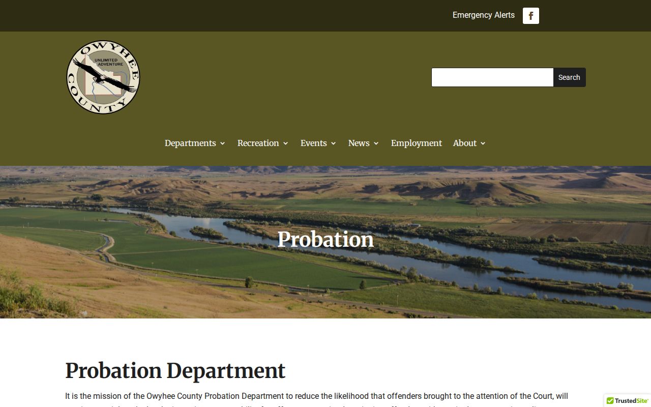 Owyhee County Probation office information serving Homedale