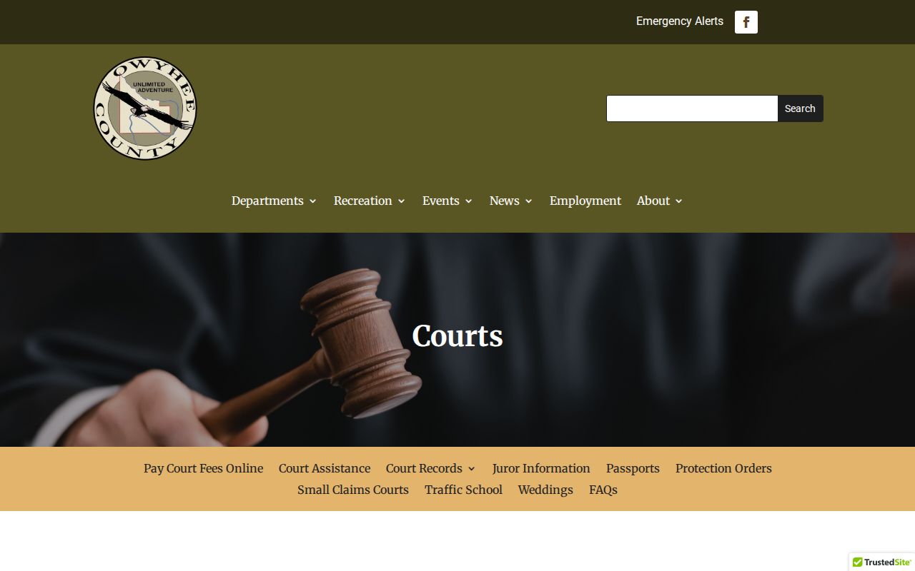 Owyhee County criminal court record counters